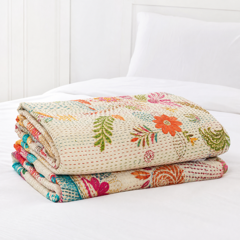 Kantha Bedsheet
